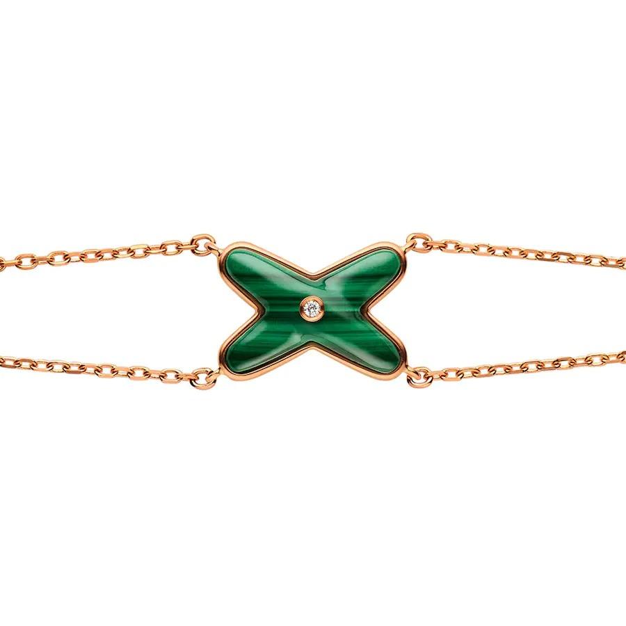 [Loran]JEUX BRACELET MALACHITE ROSE GOLD 1 DIAMOND