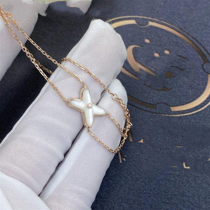 [Loran]JEUX BRACELET WHITE MOP ROSE GOLD 1 DIAMOND