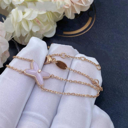 [Loran]JEUX BRACELET PINK MOP ROSE GOLD 1 DIAMOND