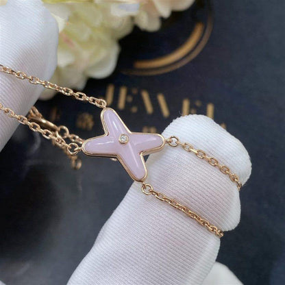 [Loran]JEUX BRACELET PINK MOP ROSE GOLD 1 DIAMOND