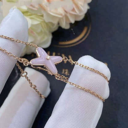[Loran]JEUX BRACELET PINK MOP ROSE GOLD 1 DIAMOND