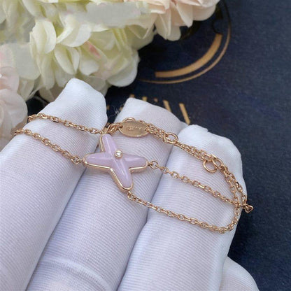 [Loran]JEUX BRACELET PINK MOP ROSE GOLD 1 DIAMOND