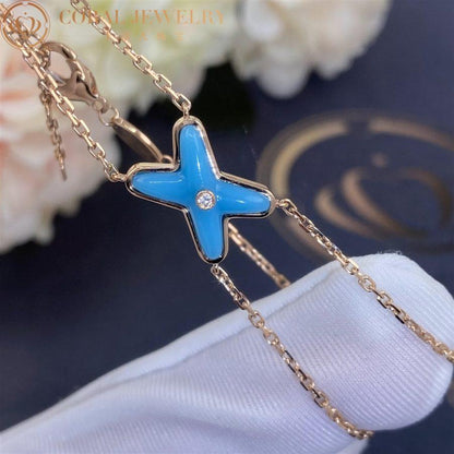 [Loran]JEUX BRACELET TURQUOISE ROSE GOLD 1 DIAMOND
