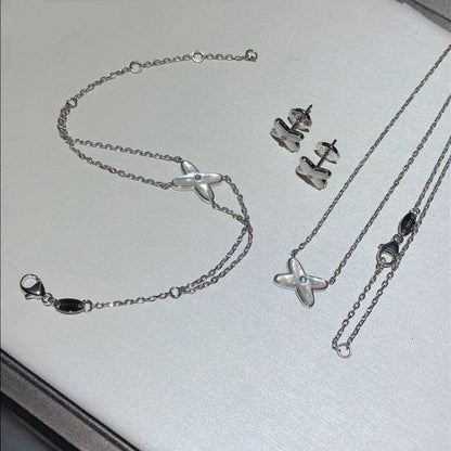 [Loran]JEUX BRACELET WHITE MOP SILVER 1 DIAMOND
