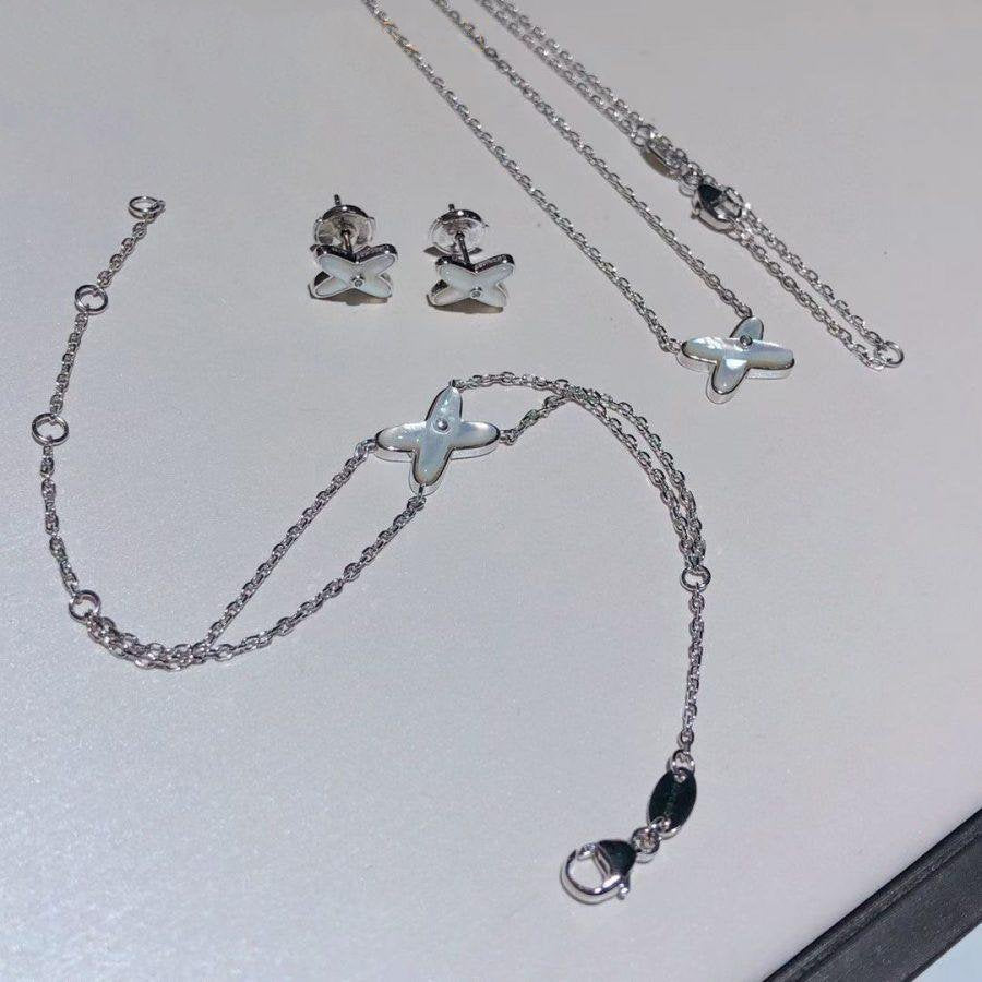 [Loran]JEUX BRACELET WHITE MOP SILVER 1 DIAMOND