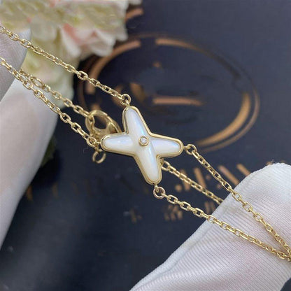 [Loran]JEUX BRACELET WHITE MOP GOLD 1 DIAMOND