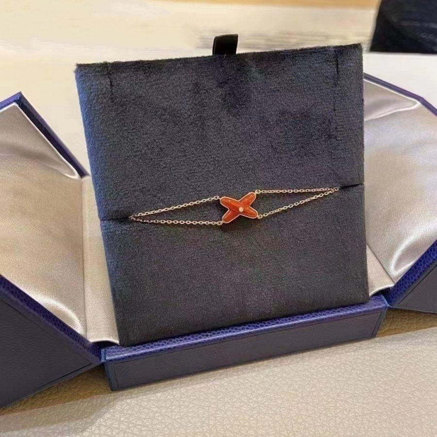 [Loran]JEUX BRACELET CARNELIAN ROSE GOLD 1 DIAMOND