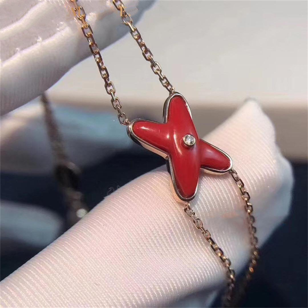 [Loran]JEUX BRACELET CARNELIAN ROSE GOLD 1 DIAMOND