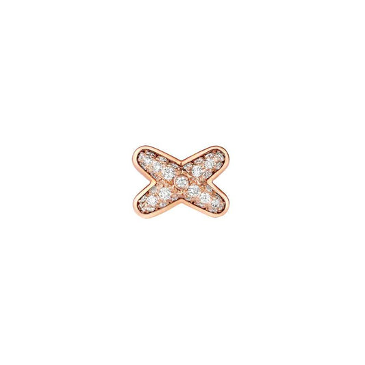 [Loran]JEUX DE ROSE GOLD DIAMOND EARRINGS