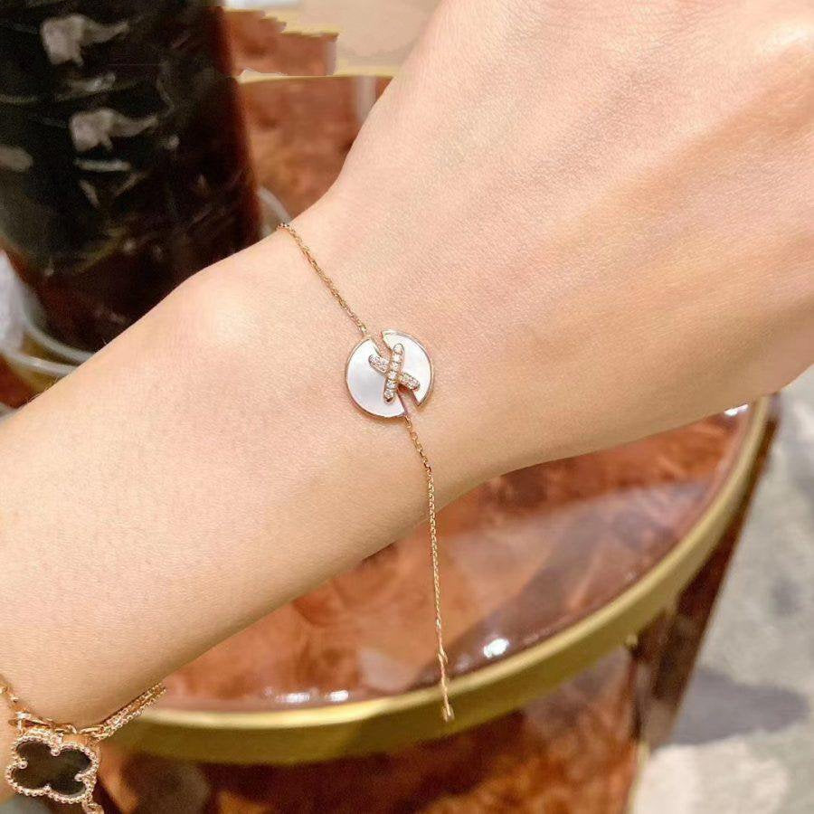 [Loran]JEUX DE BRACELET MOP ROSE GOLD DIAMONDS