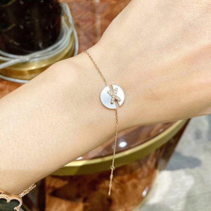 [Loran]JEUX DE BRACELET MOP ROSE GOLD DIAMONDS