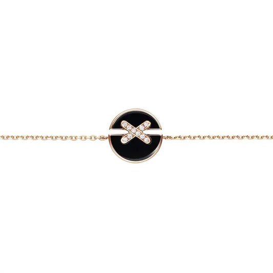 [Loran]JEUX DE BRACELET ONYX ROSE GOLD DIAMOND