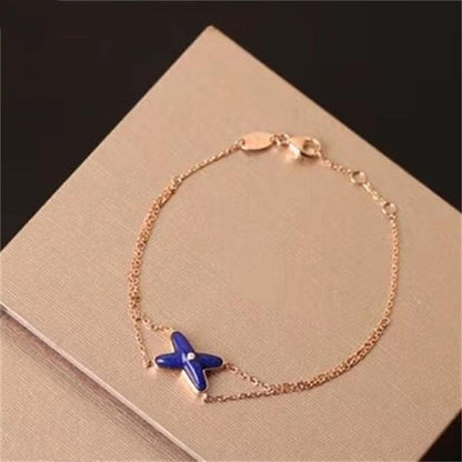 [Loran]Hollow Design Four-Leaf Clover Flower Shape Ring