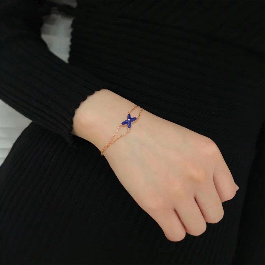 [Loran]Hollow Design Four-Leaf Clover Flower Shape Ring
