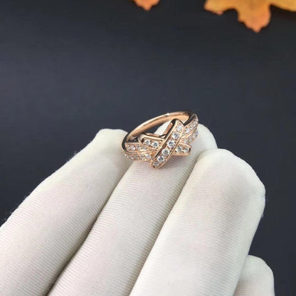 [Loran]JEUX DE RING ROSE GOLD DIAMOND