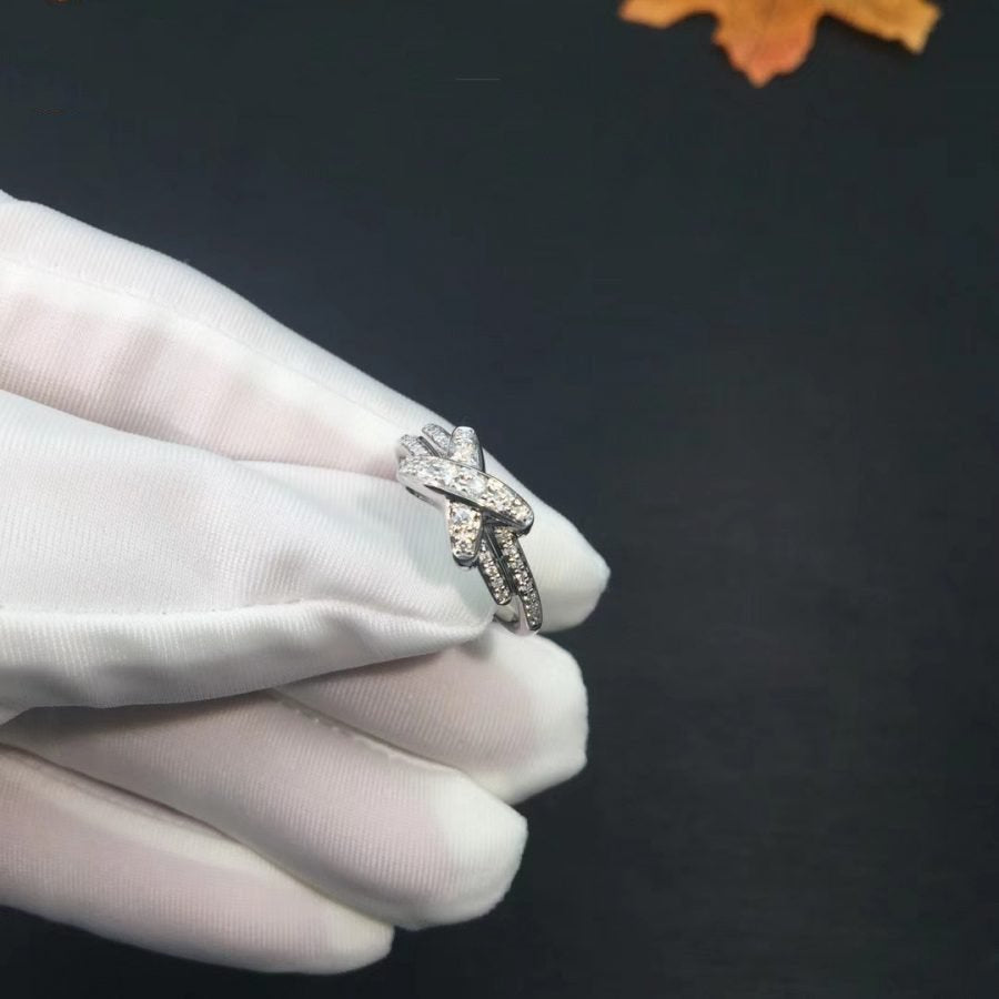 [Loran]JEUX DE SILVER DIAMOND RING