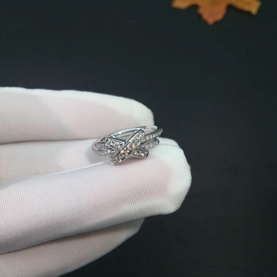 [Loran]JEUX DE SILVER DIAMOND RING