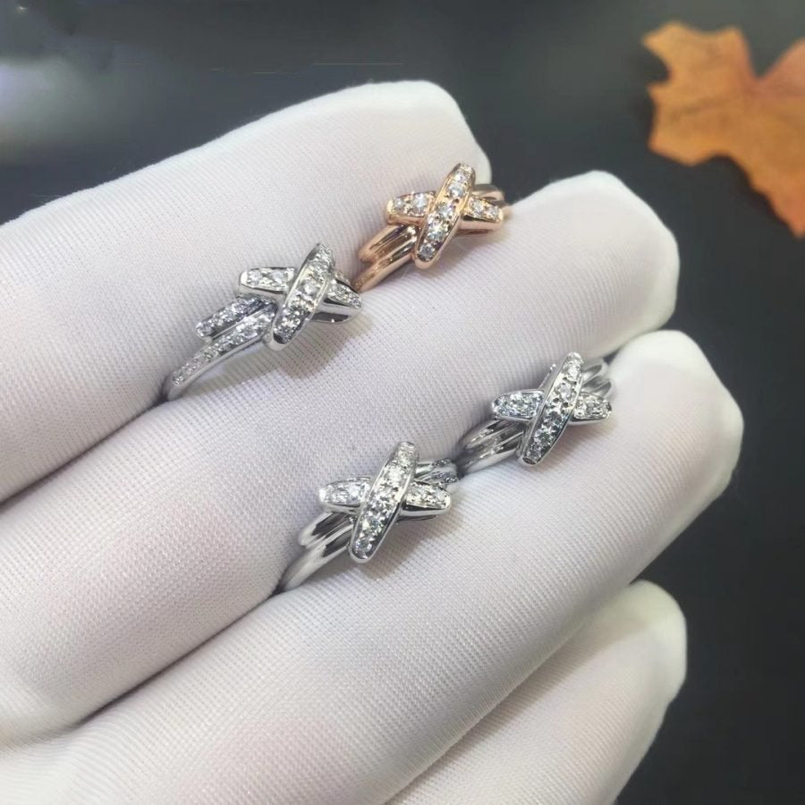 [Loran]JEUX DE SILVER DIAMOND RING
