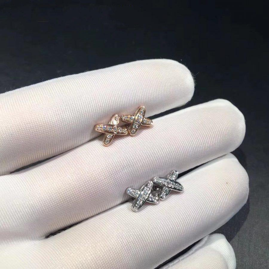 [Loran]JEUX DE DIAMOND EARRINGS