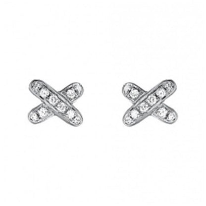 [Loran]JEUX DE DIAMOND EARRINGS