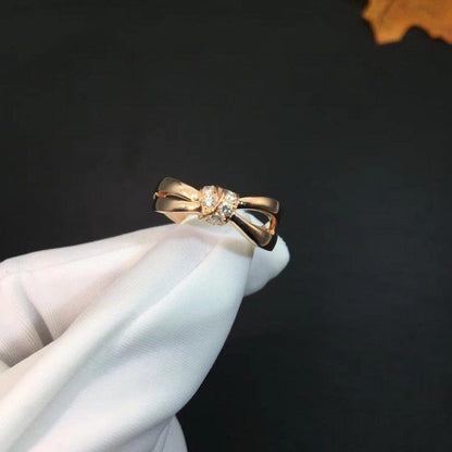 [Loran]LIENS RING ROSE GOLD DIAMOND