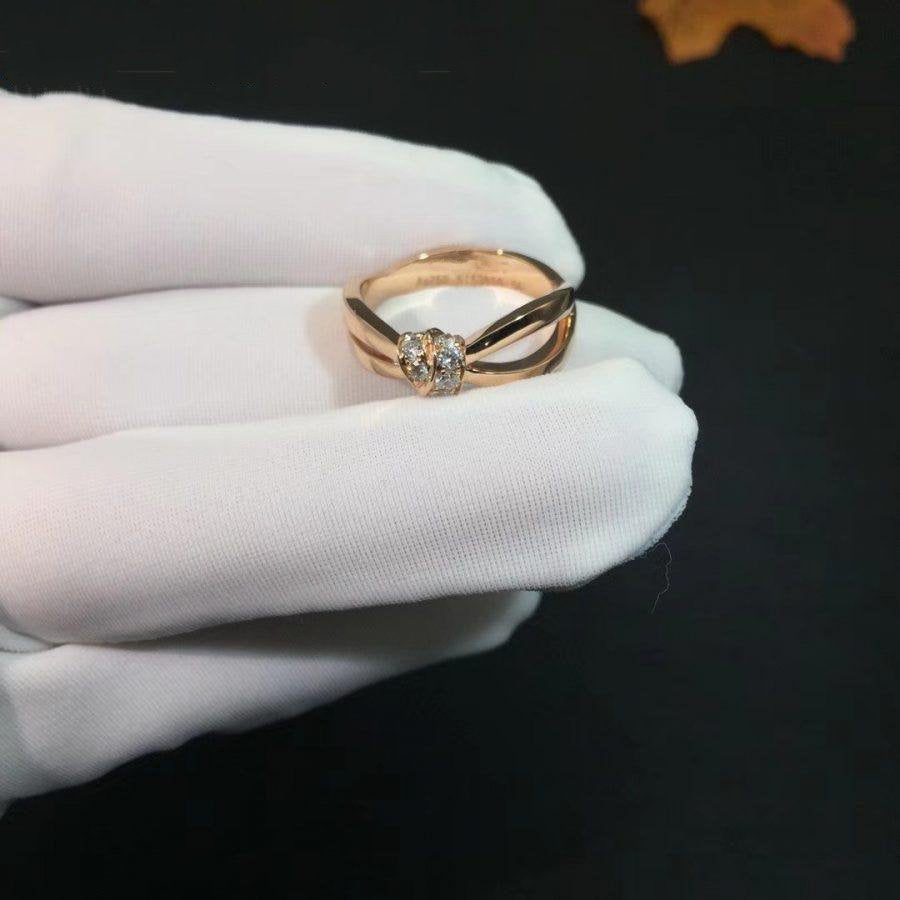 [Loran]LIENS RING ROSE GOLD DIAMOND