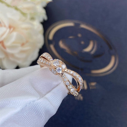 [Loran]LIENS ROSE GOLD DIAMOND RING