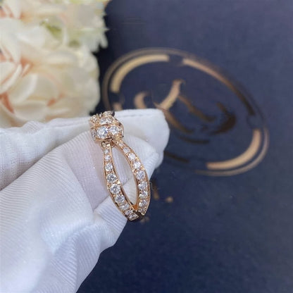 [Loran]LIENS ROSE GOLD DIAMOND RING
