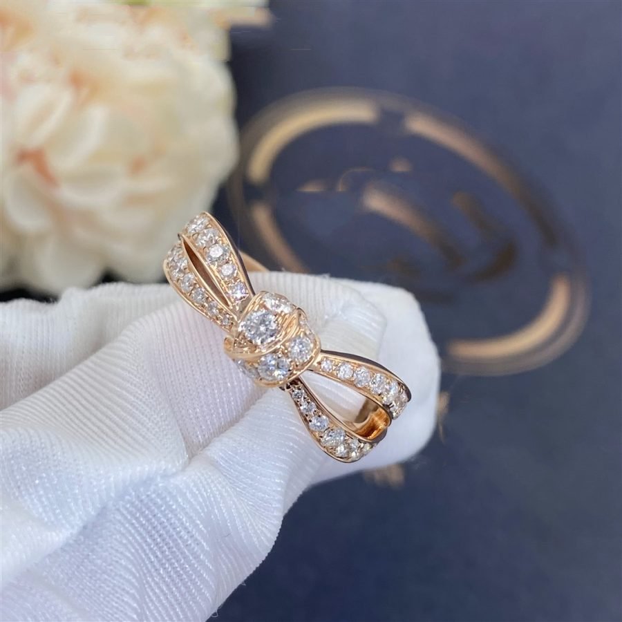 [Loran]LIENS ROSE GOLD DIAMOND RING
