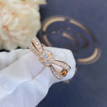 [Loran]LIENS ROSE GOLD DIAMOND RING