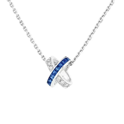 [Loran]LIENS DIAMOND SILVER NECKLACE