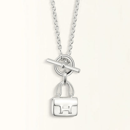 [Loran]POP H PEDANT SILVER NECKLACE