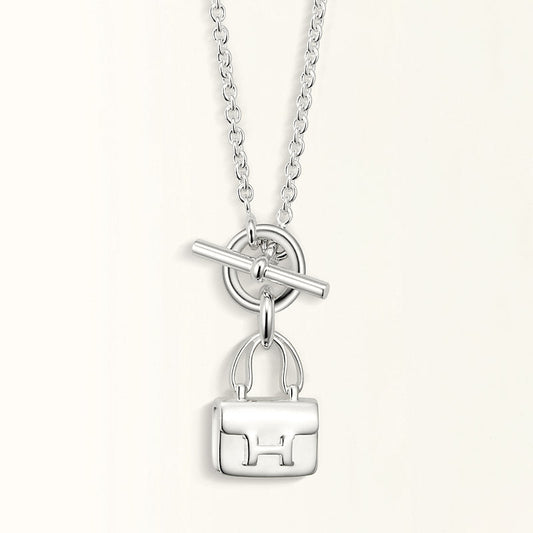 [Loran]POP H PEDANT SILVER NECKLACE