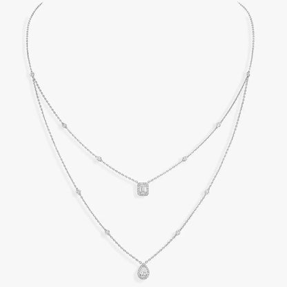 [Loran]MY TWIN 2-ROW DIAMOND NECKLACE