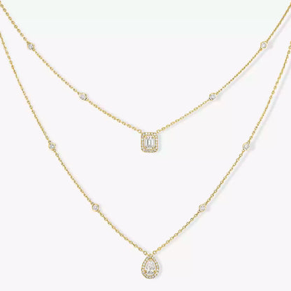 [Loran]MY TWIN 2-ROW DIAMOND NECKLACE