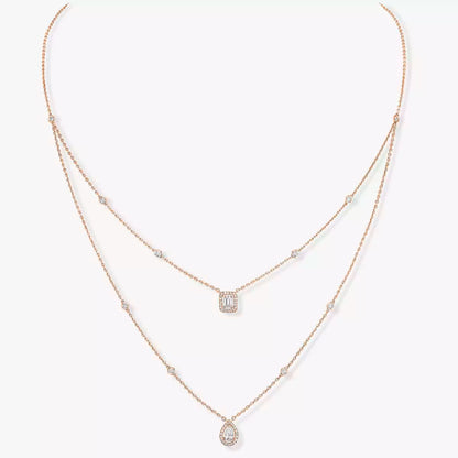 [Loran]MY TWIN 2-ROW DIAMOND NECKLACE