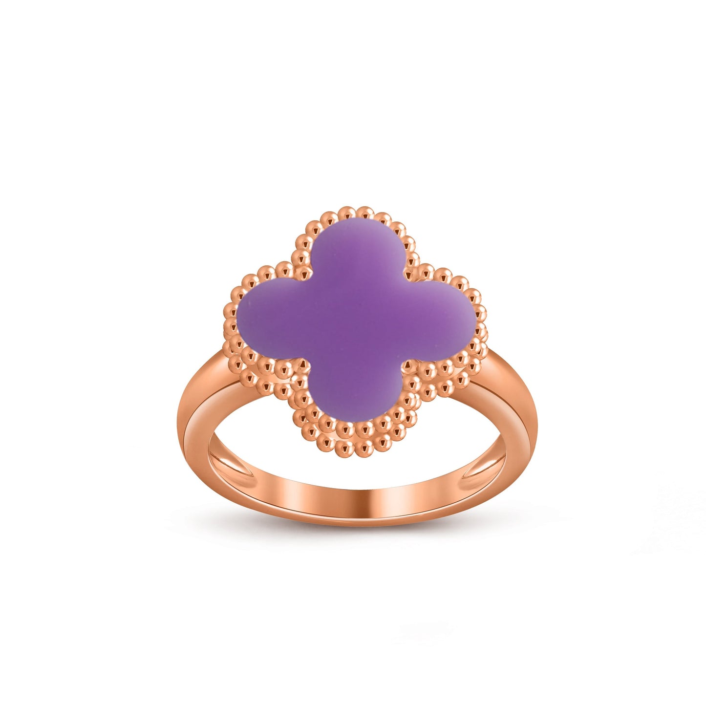 [Loran]LUCKY CLOVER VINTAGE ROSE GOLD RING COLLECTION