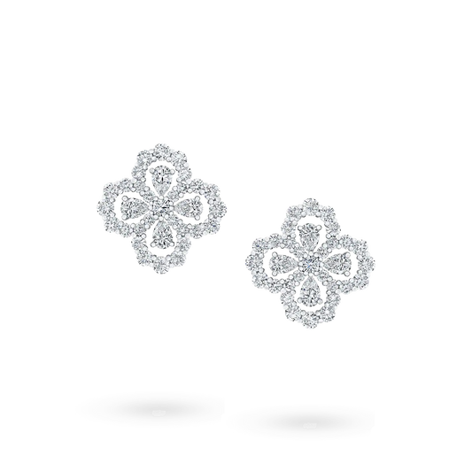 [Loran]LOOP EARRINGS FULL MOTIF DIAMOND 16MM