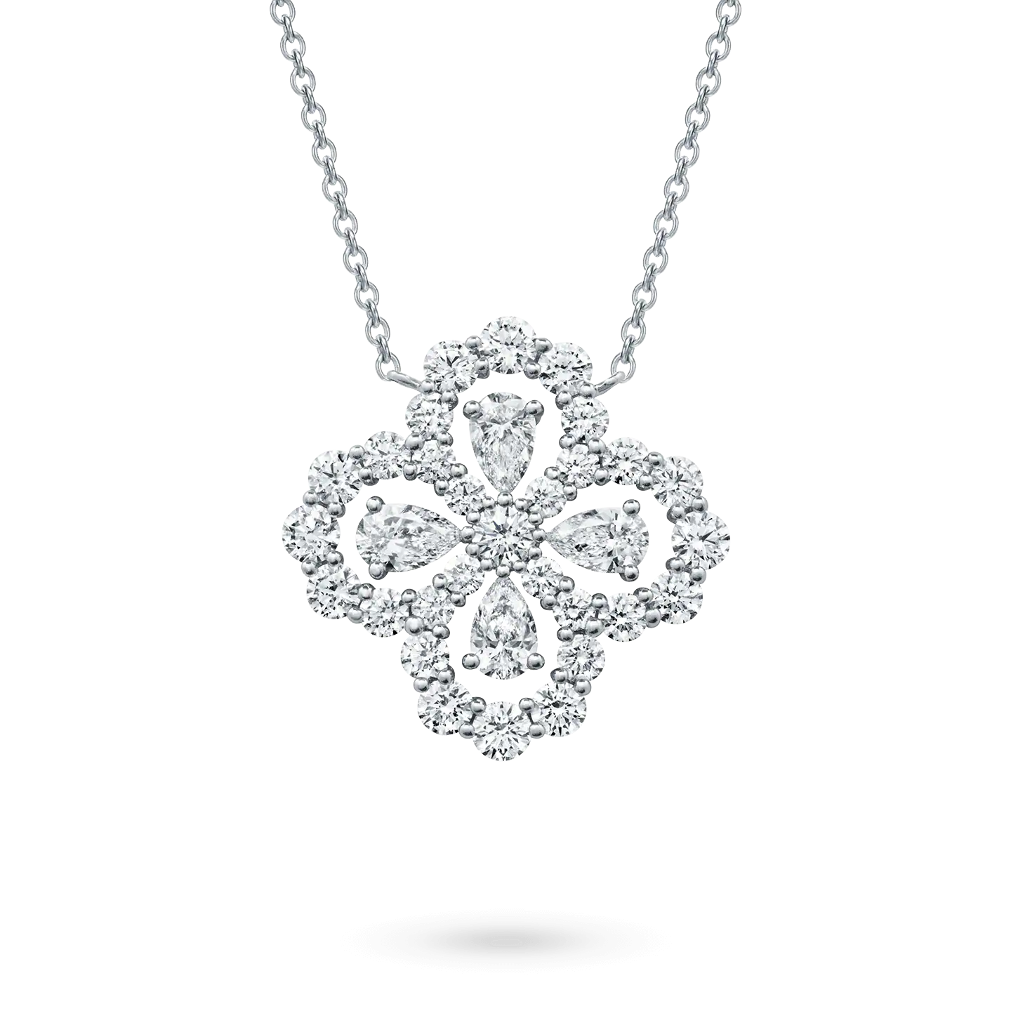 [Loran]LOOP NECKLACE FULL MOTIF DIAMOND 16MM MULTIPLE COLORS