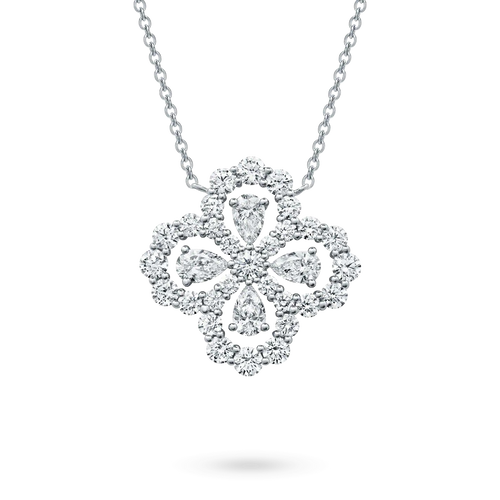 [Loran]LOOP NECKLACE FULL MOTIF DIAMOND 16MM MULTIPLE COLORS