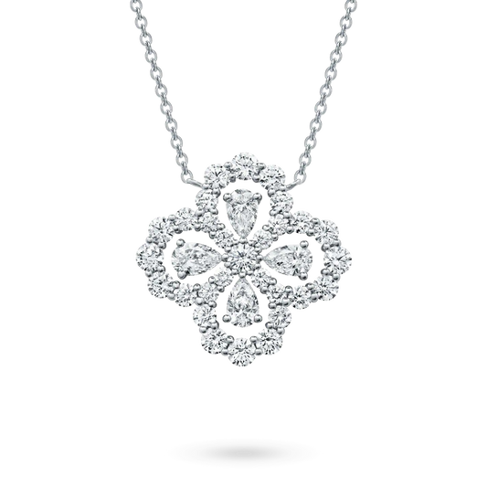 [Loran]LOOP NECKLACE FULL MOTIF DIAMOND 16MM MULTIPLE COLORS
