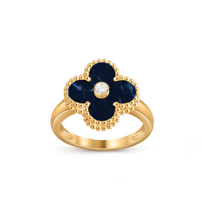 [Loran]LUCKY CLOVER DIAMOND-ACCENT GOLD RING COLLECTION