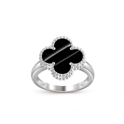 [Loran]LUCKY CLOVER VINTAGE WHITE GOLD RING COLLECTION