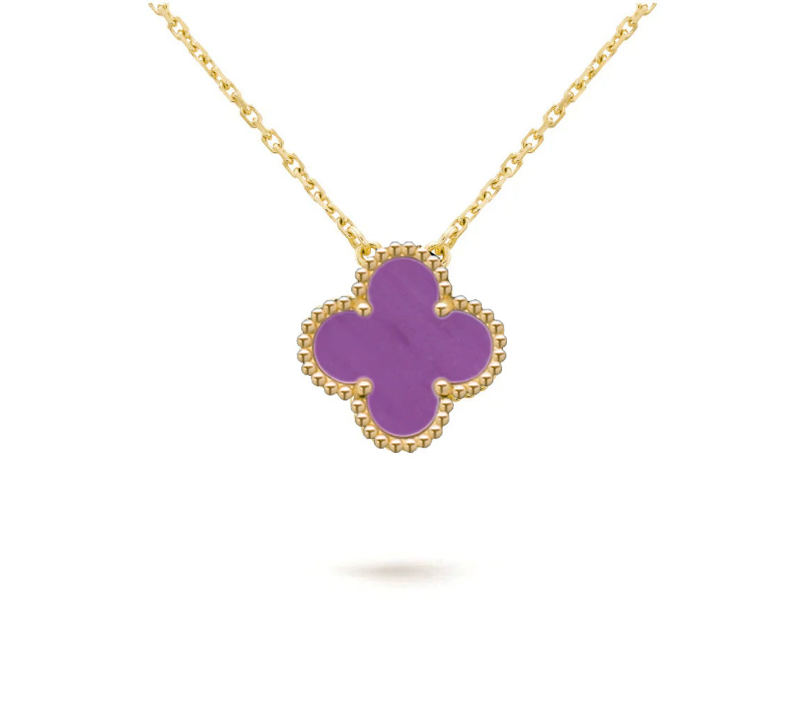 [Loran]15MM CLOVER FLOWER PENDANT NECKLACE COLLECTION