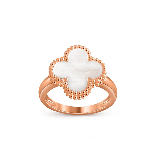 [Loran]LUCKY CLOVER VINTAGE ROSE GOLD RING COLLECTION