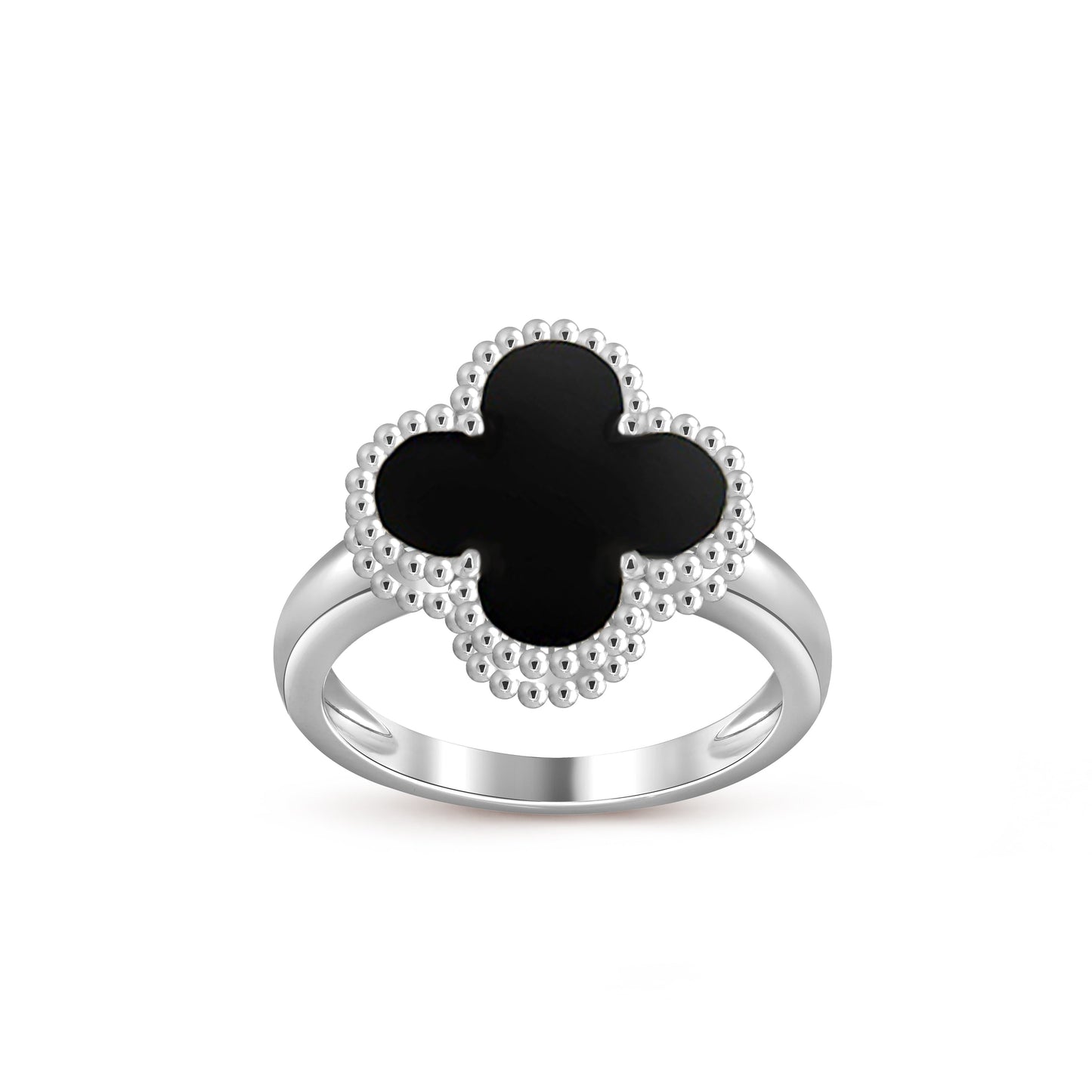 [Loran]LUCKY CLOVER VINTAGE WHITE GOLD RING COLLECTION