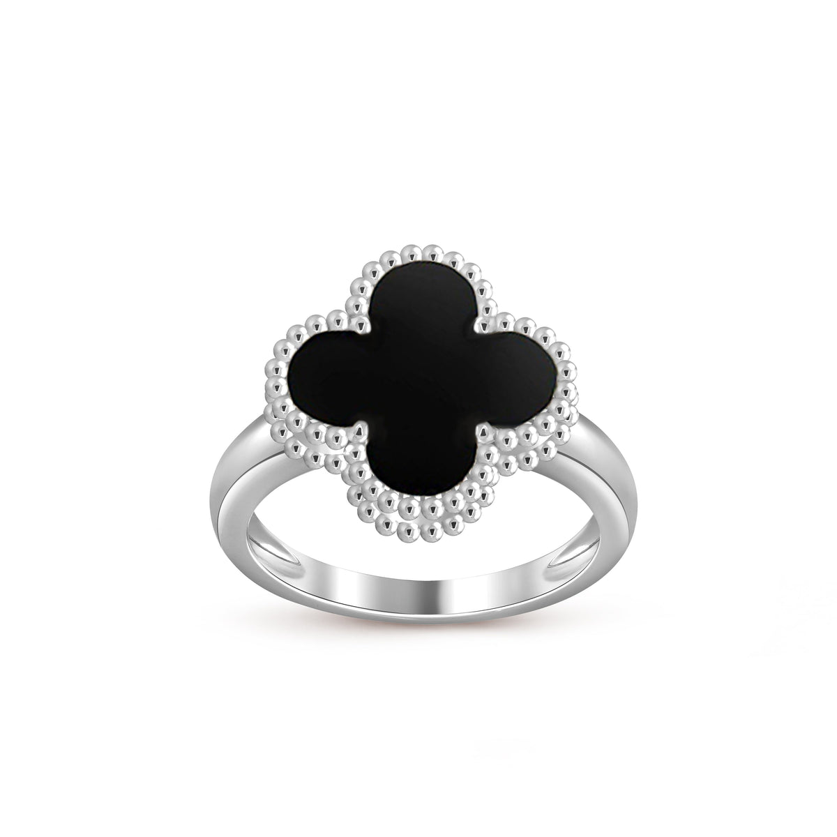 [Loran]LUCKY CLOVER VINTAGE WHITE GOLD RING COLLECTION