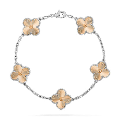 [Loran]LUCKY CLOVER 5-MOTIF BRACELET - LASER COLLECTION