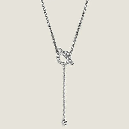 [Loran]FINESSE SILVER DIAMOND NECKLACE