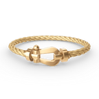 [Loran]FORCE LARGE HORSESHOE BRACELET - GOLD